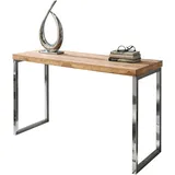 FineBuy Konsolentisch Holz Massiv 120 x 45 Wandtisch Konsole Computertisch Schreibtisch