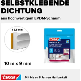Tesa E-Profil Dichtungsband 9 mm x 10 m