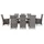 vidaXL Garten-Essgruppe 9-tlg. grau 46047