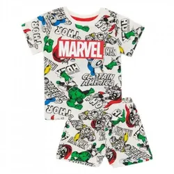 Marvel Superhelden-Kurzpyjama-Set für Jungen