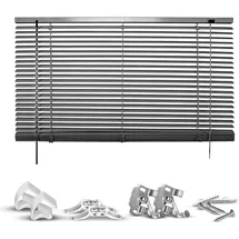 Good Life Jalousie GOOD LIFE "Matti" Gr. 44, grau (anthrazit, anthrazit, weiß), B:90cm H:160cm, Jalousien, Klemmfix-Jalousie aus Aluminium