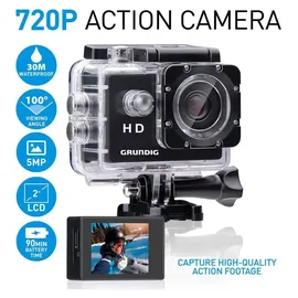 Grundig Action Cam 720P Wasserdichte Ausführung Schwarz