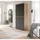 Möbel Boss Scarpa Universalschrank 70 x 175 x 37 cm Anthrazit/Evoke Oak
