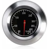 Analoges Fleischthermometer aus Edelstahl, Grillthermometer für den Außenbereich, Räucherthermometer 60 - 430 °C