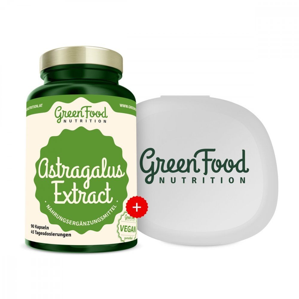GreenFood Nutrition Astragalus Extract + Kapselbehälter Kapseln 90 St