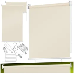 KESSER® Senkrechtmarkise Vertikalmarkise Balkonmarkise Sichtschutz Sonnenschutz Seitenrollo Beschattung , Balkonrollo Stabil und wetterbeständig, für Balkon, Terrasse, Garten