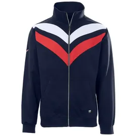 TRIGEMA Sweatjacke TRIGEMA "TRIGEMA Sweatjacke mit praktischen Taschen", Herren, Gr. XL, blau (navy), 70% Baumwolle, 30% Polyester, casual, Sweatjacken