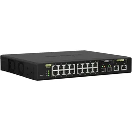 QNAP QSW-M2100 Desktop 2.5G Managed Switch, 16x RJ-45, 2x RJ-45/SFP+, PoE+/PoE++ (QSW-M2116P-2T2S)