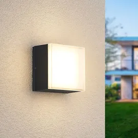 LINDBY Mathea LED-Außen-Deckenleuchte, eckig