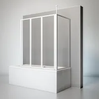 Schulte - Duschwand mit Seitenwand, 129 x 140 cm, Höhe: cm, Glas: 3 mm Sicherheitsglas Klar hell, Profil: Alpin Weiß