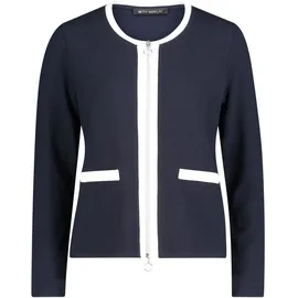 Betty Barclay Shirtjacke mit Struktur in Patch Dark Blue/Cream | Gr.: 46