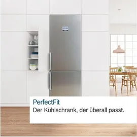 Bosch Serie 4 KGN392LBF Kühl-Gefrierkombination (363 l, 2030 mm hoch, Metall-Optik)