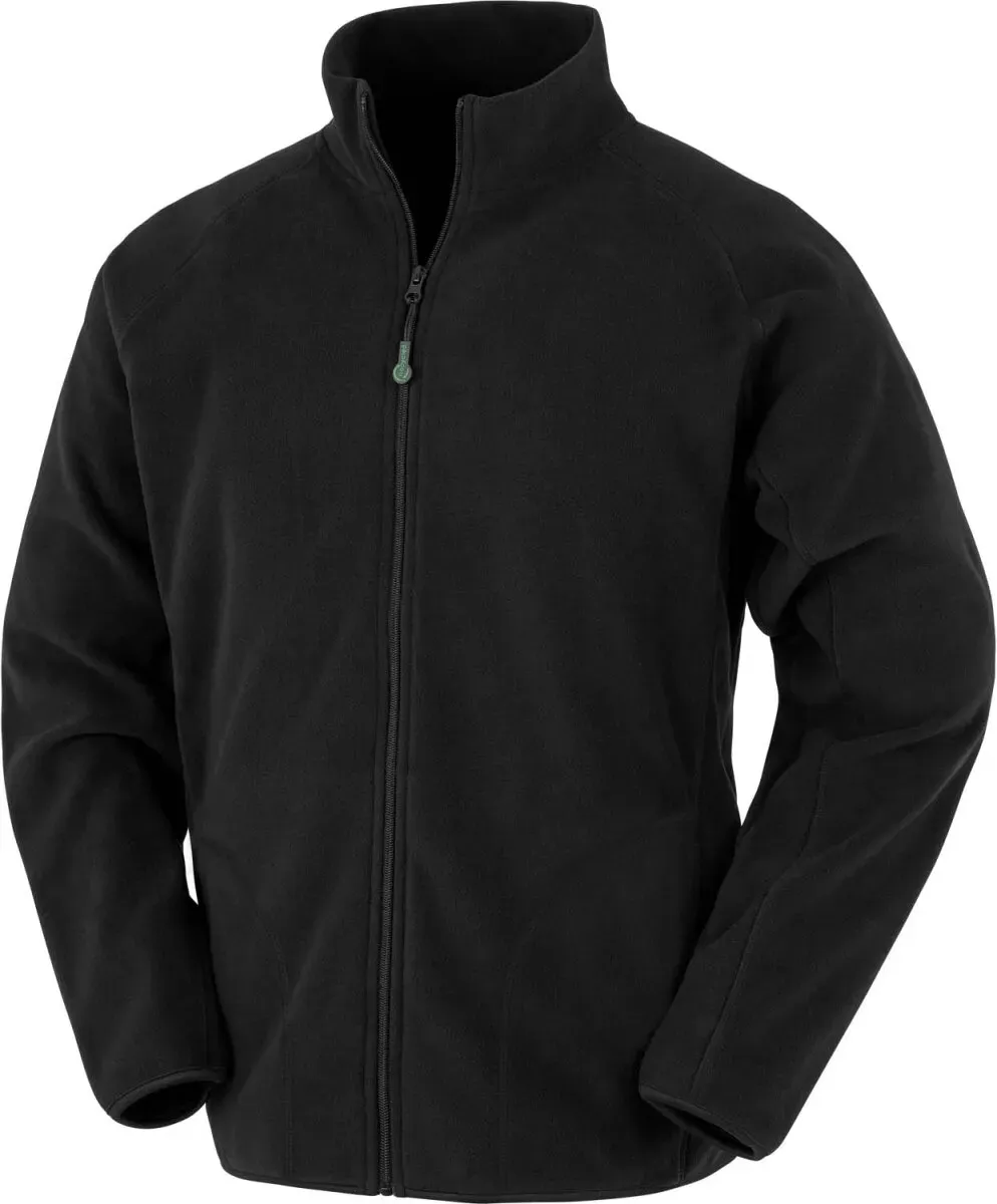 Result Genuine Recycled Herren Microfleece Jacke Fleece-Jacke R907X black S