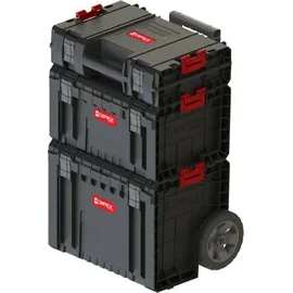 QBRICK System Pro Werkzeugkoffer Set Trolley + Box + Koffer schwarz 11,00 l