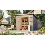 Karibu Merseburg 2,42 x 2,44 m Grau