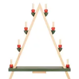 Richard Glässer GmbH Seiffen Lichterspitze Leergestell grün, el. bel. HxB 68x55cm NEU