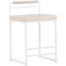 VCM Opelika Barhocker Velours Beige.