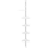Songmics Teleskop-Duschregal BCB02SW weiß 25,0 x 35,0 x 85,0 - 300,5 cm