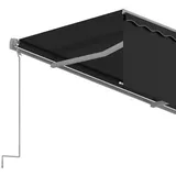 vidaXL Gelenkarmmarkise mit Rollo 400 x 300 cm anthrazit 3069419
