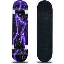 clyctip Skateboard 31 x 8 Zoll Purple