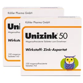 Köhler Pharma Doppelpack Unizink 50 2X100 St