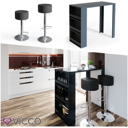 VICCO Bartisch Bar Tresen drei Farben Bartresen Stehtisch Tisch Bistrotisch Küche inkl. Barhocker
