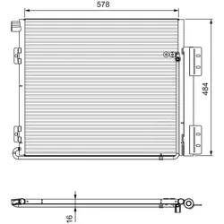 Kondensator Klimaanlage VALEO 815060