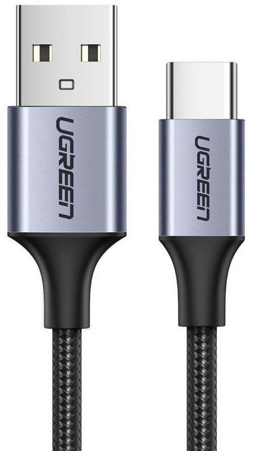 UGREEN Kabel USB-Kabel - USB Type C Quick Charge 3.0 3A grau Smartphone-Kabel, (50 cm)