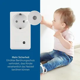 Unitec Funkfernschalterset Indoor mit Selbstlernfunktion, Funksteckdosen Set, 3 Steckdosen+ 1 Fernbedienung, weiß