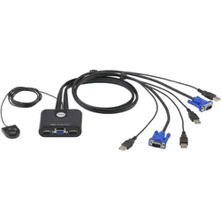 ATEN CS22U - KVM-Switch - 2 x KVM port(s) - 1 lokaler Benutzer
