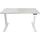 BISLEY Höhenverstellbarer Schreibtisch E-WonderTech, EWT251206007, Platte007 lichtgrau, Gestell 396 weiß,H 630-1280 x B 1200 x T 600