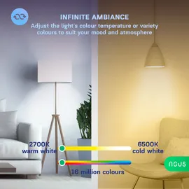 Nous Smart Light Lampe 9 W E27 RGB 1 St.