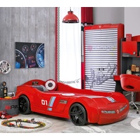 Cilek Turbo Max Autobett - Kinderbett in Rot - Carbed in red