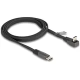 DeLock USB 2.0 Flachbandkabel Type-C Stecker zu USB Type 1 m