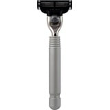 Hans Baier Nassrasierer Rasierer Gillette Mach3 - Griff Aluminium silber