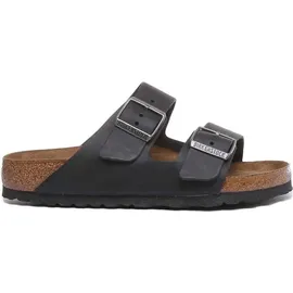 Birkenstock Arizona Weichbettung Naturleder geölt schwarz 46