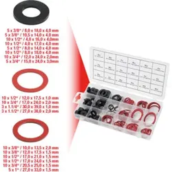 KS Tools Sortiment Dichtringe-Sanitär, 141-teilig