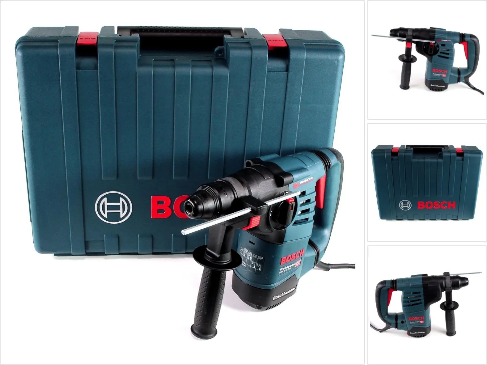 Bosch Professional, Bohrmaschine + Akkuschrauber, Bohrhammer mit SDS plus GBH 3-28 DRE, Handwerkerkoffer (Netzbetrieb)