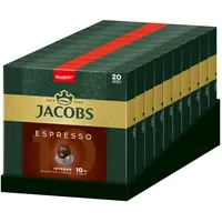 JACOBS Kapseln Espresso 10 Intenso 200 Nespresso®* kompatible Kaffeekapseln