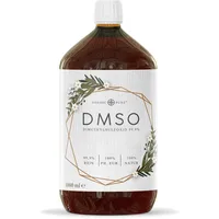 DMSO 1000ml in 99,9% pharmazeutischer Qualität & Reinheit - Unverdünntes Dimethylsulfoxid (DMSO) ph. EUR in lichtgeschützter Braunglasflasche - 1 Liter DMSO 99,9%