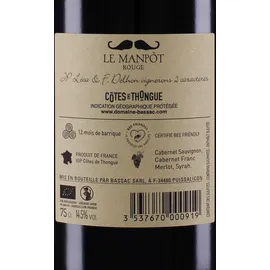 Domaine Bassac Le Manpot Rouge 2018 - Domaine Bassac