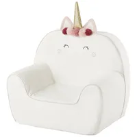 vertbaudet Kindersessel Kinderzimmer Sessel EINHORN weiß