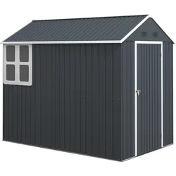 Outsunny Gartenschuppen Verzinkter Stahl