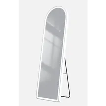 EMKE Emke, Spiegel, Bogen Standspiegel mit Beleuchtung 3 Lichtfarbe Dimmbar, mit Speicherfunktion Ganzkörperspiegel - Touchschalter, Kaltweiß Neutral Warmweiß Licht LED