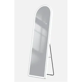 EMKE Emke, Spiegel, Bogen Standspiegel mit Beleuchtung 3 Lichtfarbe Dimmbar, mit Speicherfunktion Ganzkörperspiegel - Touchschalter, Kaltweiß Neutral Warmweiß Licht LED