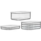 Mepal Modula Aufschnittdosen 3er Set transparent