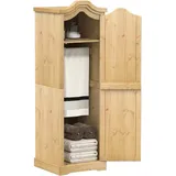 Kleiderschrank Corona 55x52x170 Cm Massivholz Kiefer