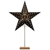 Spetebo Papierstern Lampe Schwarz 69 cm