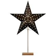 Spetebo Papierstern Lampe Schwarz 69 cm