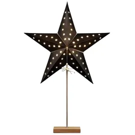 Spetebo Papierstern Lampe Schwarz 69 cm